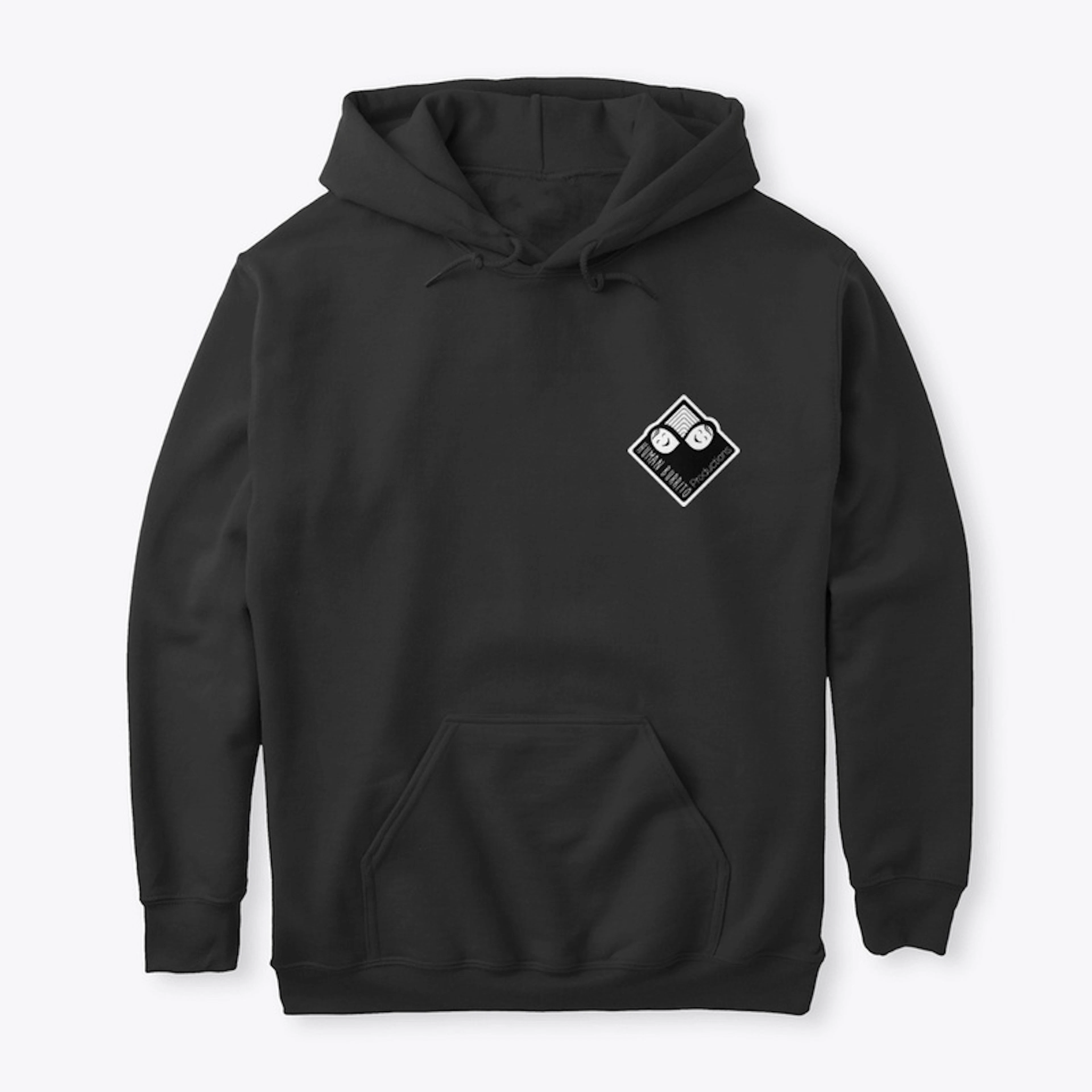 HUMAN BURRITO tech black hoodie