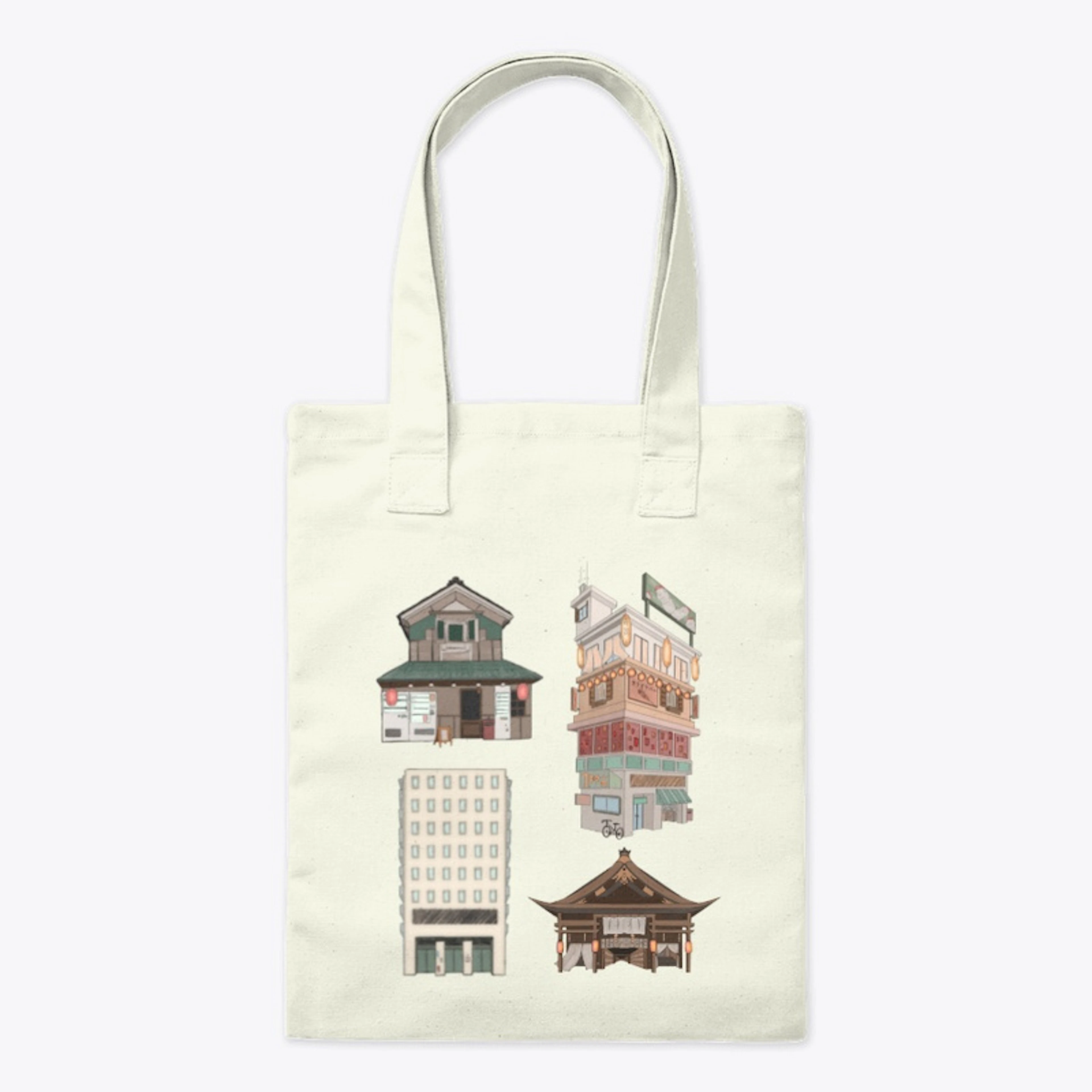 CONTROVERSIAL JAPAN 4 building tote bag